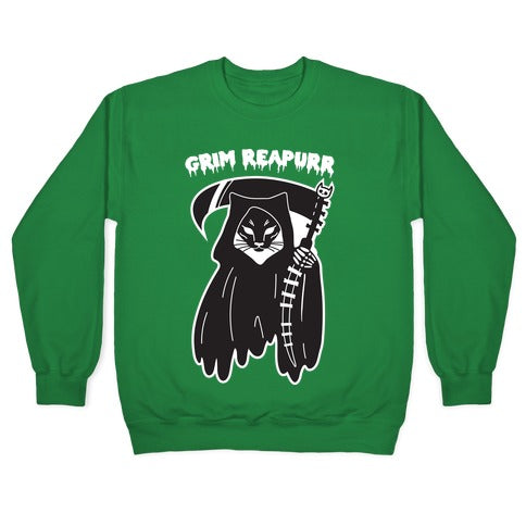 Grim Reapurr Cat Crewneck Sweatshirt
